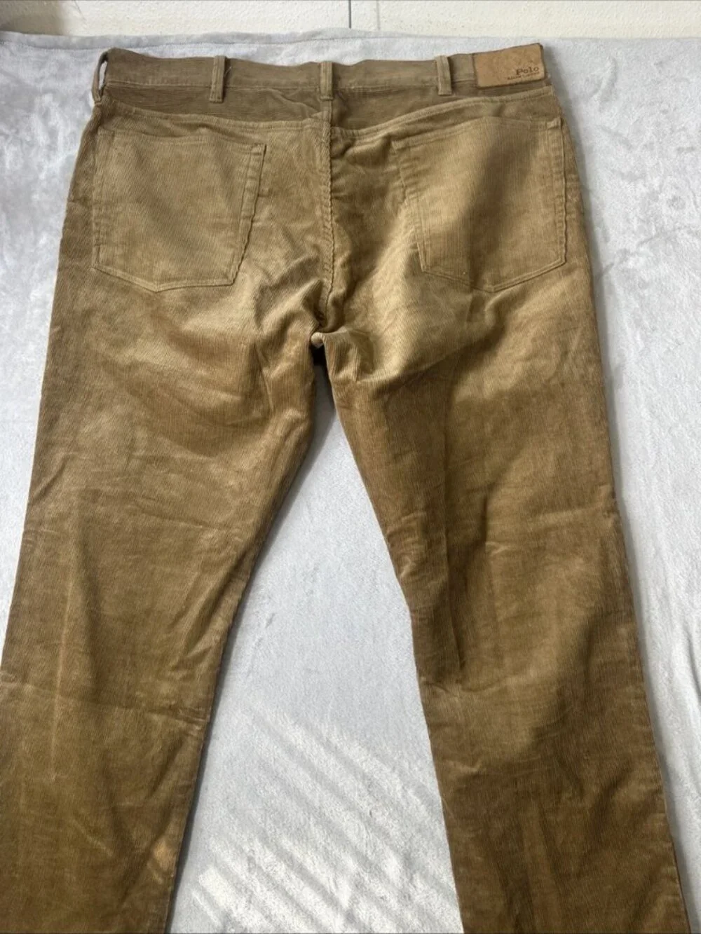 Polo Ralph Lauren Varick Slim Straight men’s corduroy pants brown 40x32 - Picture 10 of 10